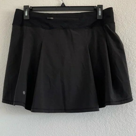 lululemon pace rival skirt black Women's Size 8 Luxtreme swift 4 way stretch lig - Picture 9 of 10